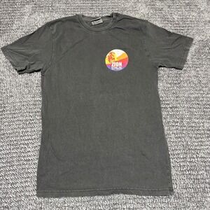 Lone Rock Mens Small Gray Zion National Park Graphic‎ Short Sleeve T Shirt
